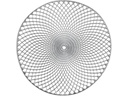 Zeller Present Tischset Mandala Rund, 38 cm, Silber