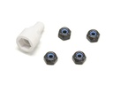 Kyosho Radmutter Color Nylon Nut Black Mini-Z MZW13BK