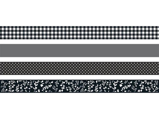 [90108518 665437] Heyda Washi Tape Colour Code Onyx Schwarz