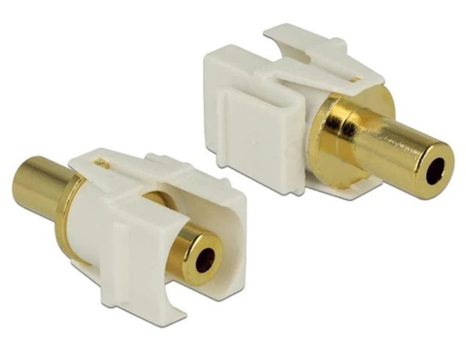 [90010833 367789] Delock Keystone-Modul 3Pin 3.5mm Klinke, vergoldet