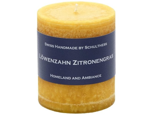 [90108569 1198747] Schulthess Kerzen Duftkerze Löwenzahn Zitronengras 8 cm