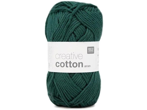 [90108850 1156779] Rico Design Wolle Creative Cotton Aran 50 g, Tanne