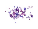 Creativ Company Facettenperlen 4-12 mm Violett, 170 Stück