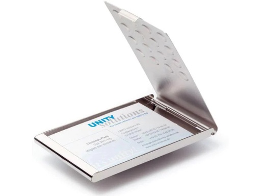 [90109737 1019880] DURABLE Visitenkartenetui  Business Card Box Chrome