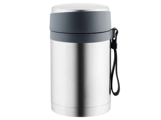 [90109739 904483] BergHOFF Vorratsdose Essentials 0.85 l, Schwarz/Silber