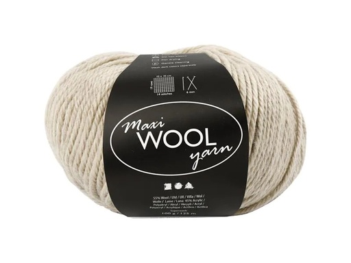 [90109780 1095765] Creativ Company Wolle 100 g Sand