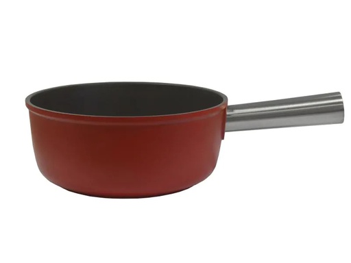 [90010960 502403] Heidi Cheese Line Fondue-Caquelon Rot/Schwarz