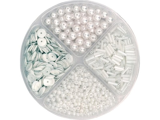 [90110001 805683] Knorr Prandell Kunststoffperlen 30 g Weiss