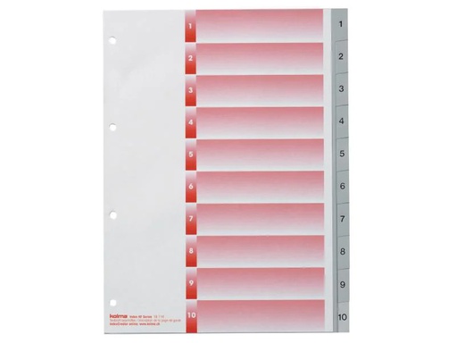 [90110017 830658] Kolma Register A4 KolmaFlex 1-10