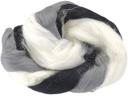 Heyda Filzwolle 3-Strang-Mix 50 g, Grau/Schwarz/Weiss