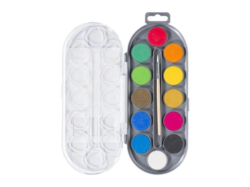 [90110238 995821] Bruynzeel Wasserfarbe Standard 12er-Set, Mehrfarbig