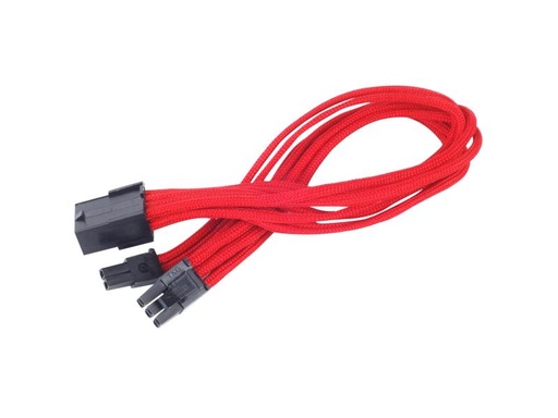[90110333 552501] SilverStone Stromverlängerungskabel 8Pin - 6+2Pin PCIe Rot