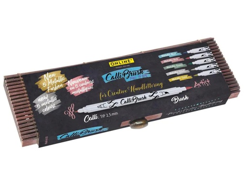 [90110630 1041408] Online Brushpen Callibrush Pen Double Tip 5er-Set