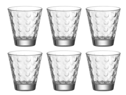 [90001083 431749] Leonardo Trinkglas Optic 215 ml, 6 Stück, Transparent