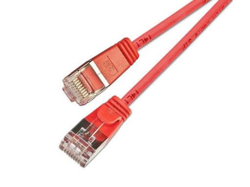 [90110742 353813] SLIM Slimpatchkabel RJ-45 - RJ-45, Cat 6, U/FTP, 0.15 m, Rot