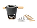 Stöckli Fleischfondue-Set Titlis 8 Teile, Hellbraun/Schwarz