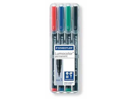 [90110968 914833] Staedtler Folienstift Lumocolor 313 S 4er-Set, permanent