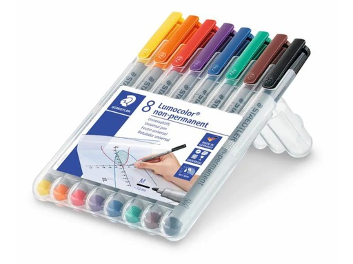 [90011131 914848] Staedtler Folienstift Lumocolor 315 M 8er-Set, wasserlöslich