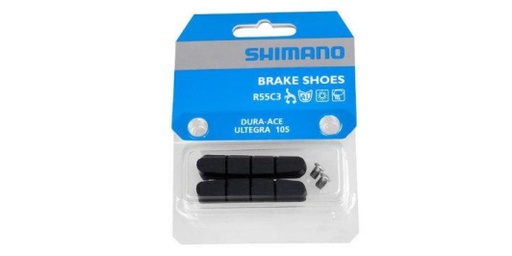[90011132 409319] Shimano Bremsschuhe R55C3 mit Befestigungsmuttern