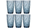 Bormioli Rocco Longdrinkglas Diamond 470 ml, 6 Stück, Blau