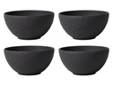 Villeroy & Boch Snackschale Manufacture Rock 14 cm, 4 Stück, Schwarz