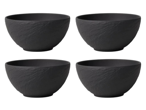 [90112448 907472] Villeroy &amp; Boch Snackschale Manufacture Rock 14 cm, 4 Stück, Schwarz