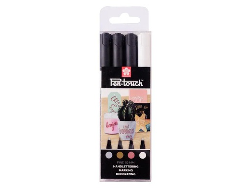 [90112478 1159963] Sakura Filzstift Pen Touch Handlettering 4 Stück