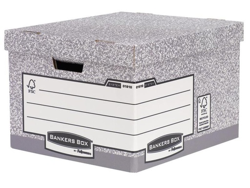 [90112506 1028403] Fellowes Archivschachtel Bankersbox System 29.4 x 38.7 x 44.5 cm Grau