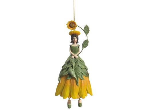 [90112574 1179235] Botanic-Haus Aufhänger Sonneblumenmädchen, 14 cm