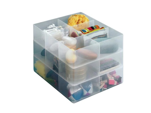 [90112701 291385] Really Useful Box Einsatz 6 Fächer Transparent