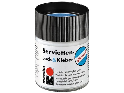 [90112865 543566] Marabu Servietten-Lack &amp; Kleber glänzend 50 ml