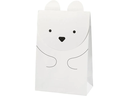 Creativ Company Geschenktüte Eisbär 6 x 12 x 18 cm, 6 Stück, Weiss