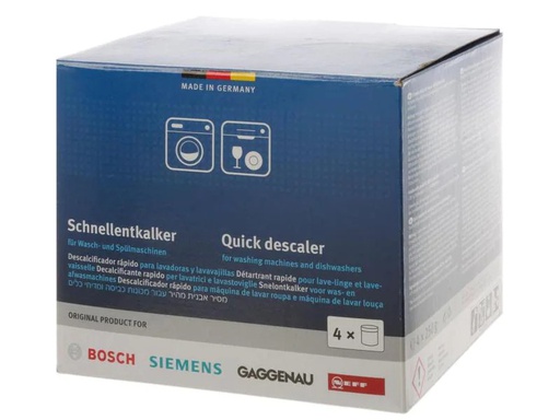 [90113046 357406] Siemens Entkalkungsmittel Schnellentkalker 4 x 250 g