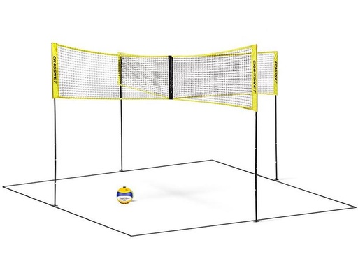 [90113294 1114648] Crossnet Volleyballnetz Crossnet Schwarz/Gelb