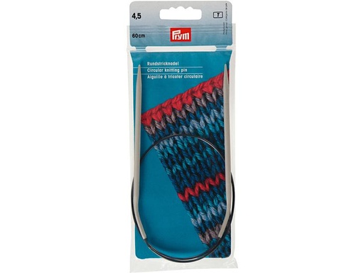 [90113348 1175060] Prym Rundstricknadel Ø 4.5 mm x 60 cm, Alu, Grau