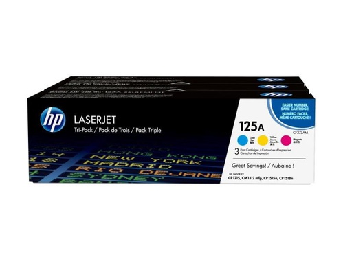 [90113465 243358] HP Toner Nr. 125A (CF373AM) Cyan/Magenta/Yellow