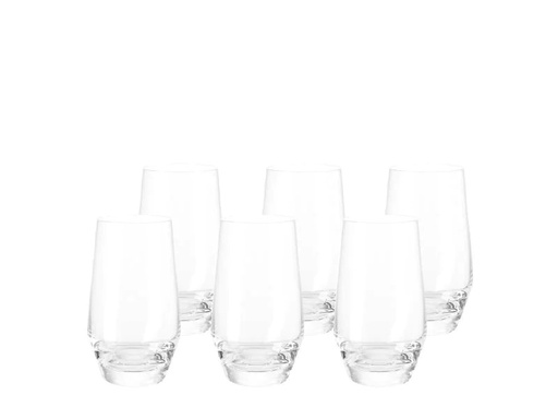 [90011327 552312] Leonardo Longdrinkglas Puccini 365 ml, 6 Stück, Transparent