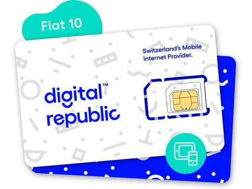[90011343 1187024] Digital Republic SIM-Karte Unlimitiert Internet für 365 Tage – Medium Speed