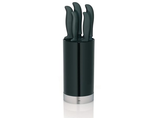 [90011354 567117] Kela Messerblock-Set mit Messer Acida Schwarz