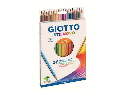 [90113848 1137749] Giotto Farbstifte Stilnovo Kartonbox 36 Stück, Mehrfarbig