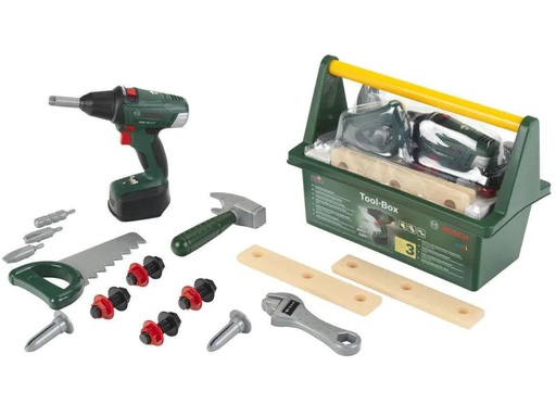 [90113861 733465] Klein-Toys Handwerker BOSCH Toolbox + Akkuschrauber
