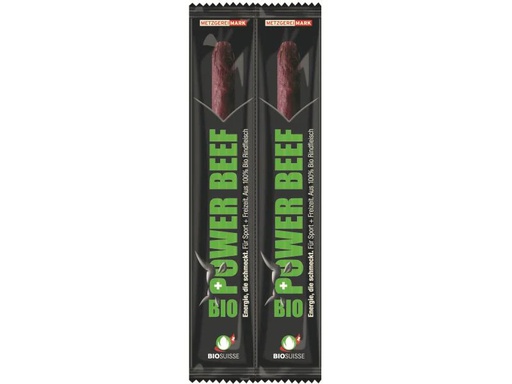 [90114034 977138] Metzgerei Mark Fleischsnack Power Beef 2x 25 g