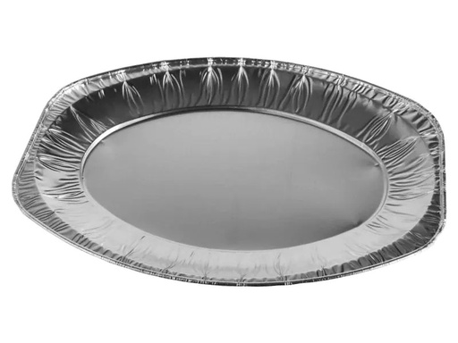 [90114498 553372] Papstar Einweg-Servierplatte Alu 35 cm x 24.5 cm, 3 Stück