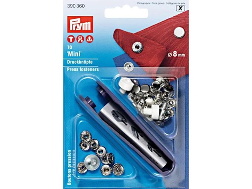 [90114503 1088019] Prym Druckknöpfe Mini 8 mm, 10 Stück