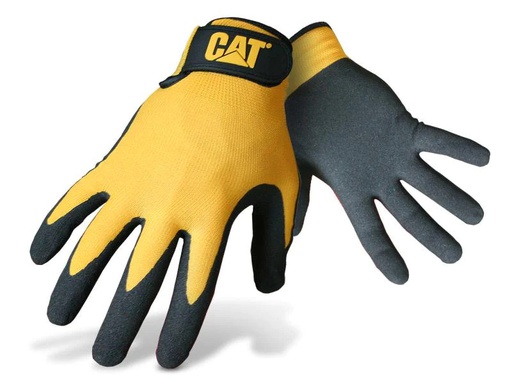 [90114590 776716] CAT Arbeitshandschuh Nitril, M, Gelb/Grau, 1 Paar