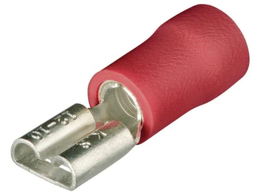 [90114628 846982] Knipex Flachsteckhülsen 6.3 x 0.8 mm Rot, 100 Stück