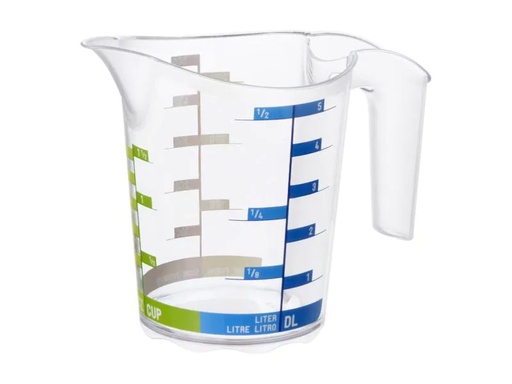 [90114723 513447] Rotho Messbecher Domino Dekor 5 dl, Transparent