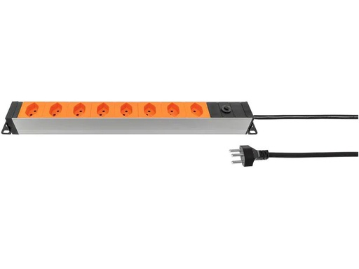 [90115024 1115864] STEFFEN 19 Steckdosenleiste 8xT13, Orange