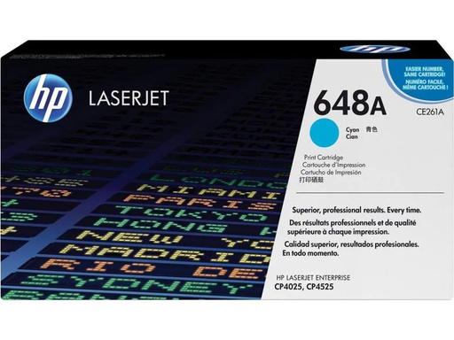 [90115122 161239] HP Toner Nr. 648A (CE261A) Cyan