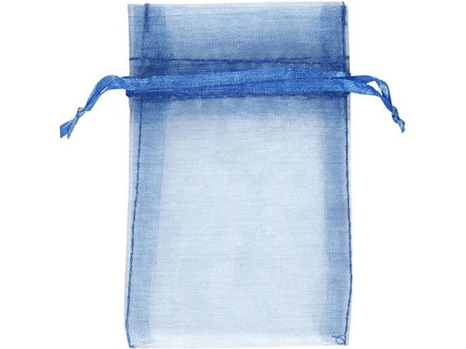 [90115586 884056] Creativ Company Organzabeutel Organza 7 x 10 cm Blau, 10 Stück